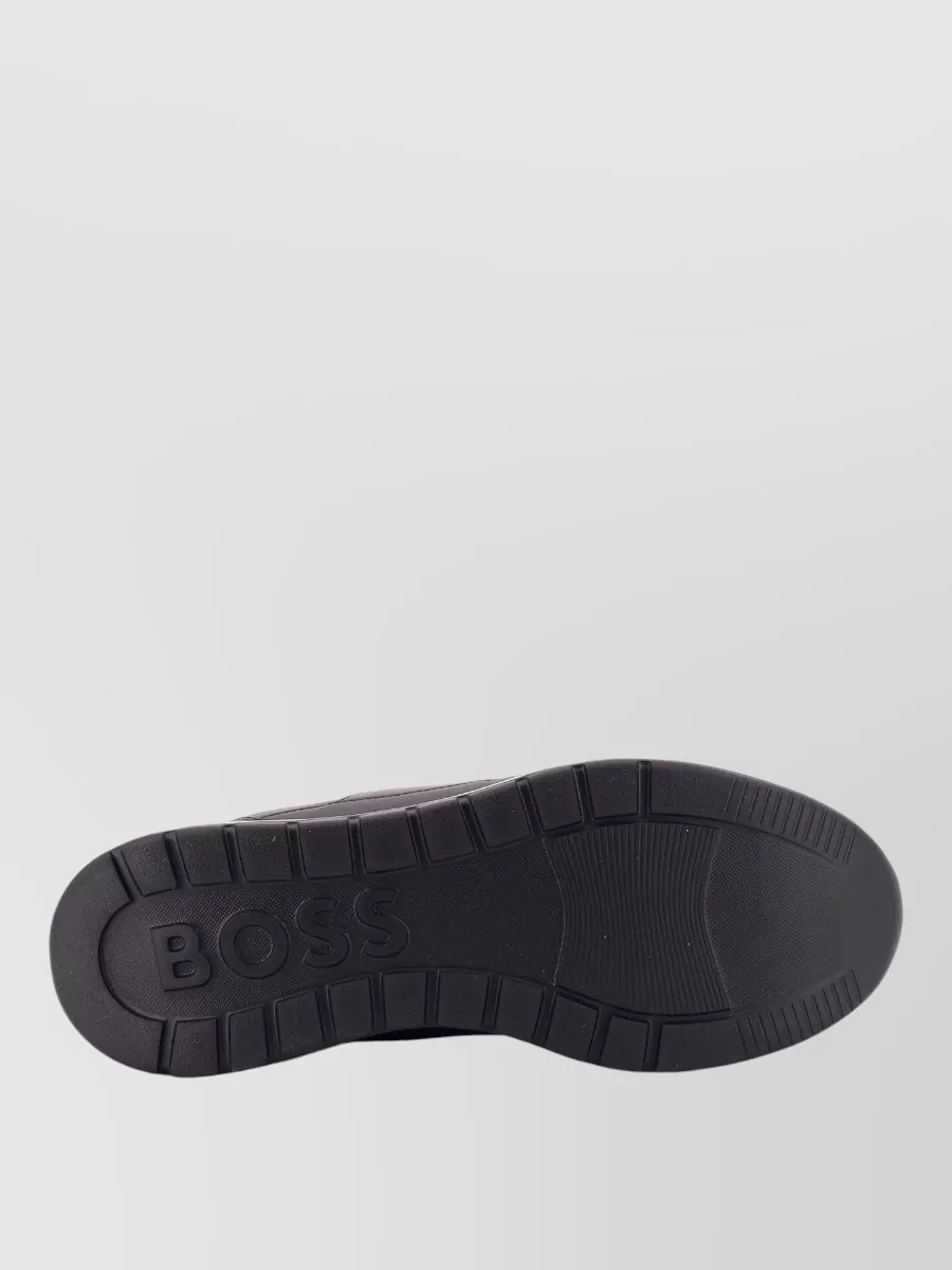 Boss Leather Low-Top Sneakers