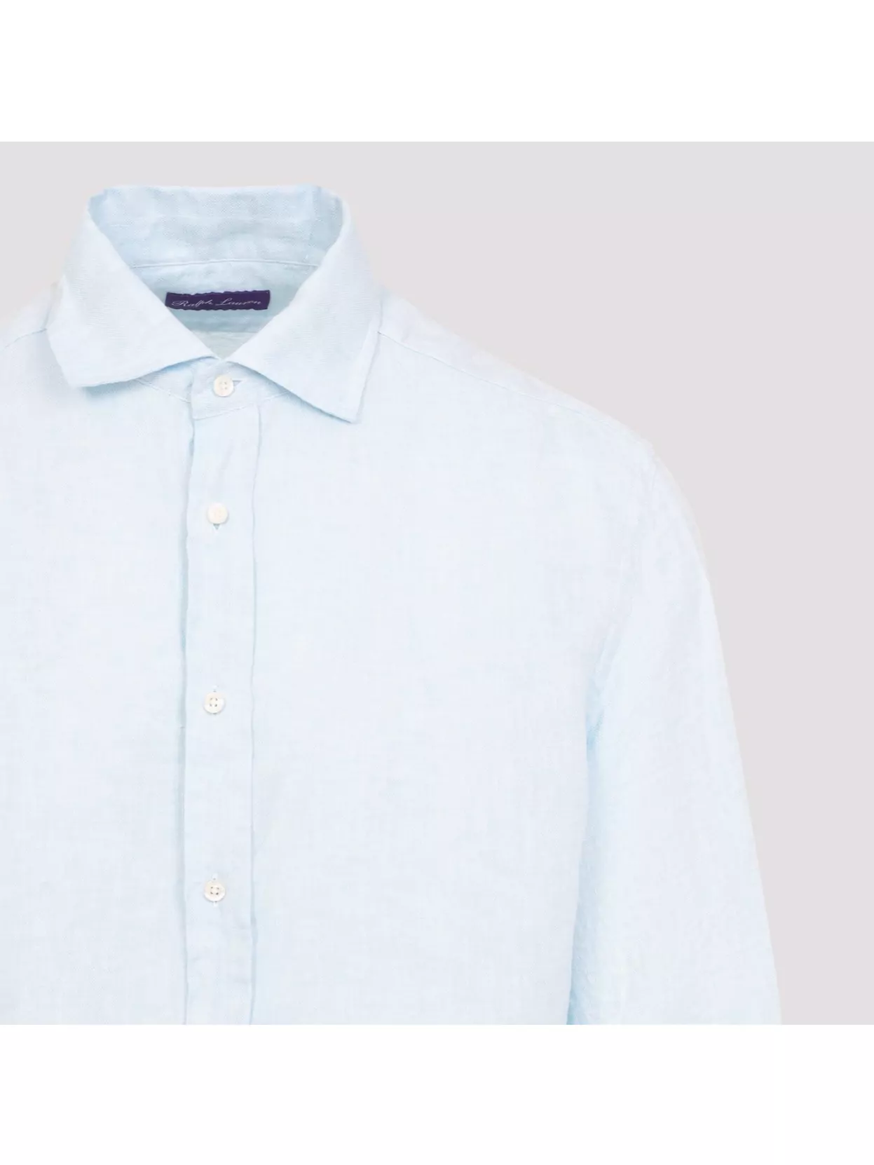 Ralph Lauren Purple Label Sport Sl Shirt In Linen Chambray