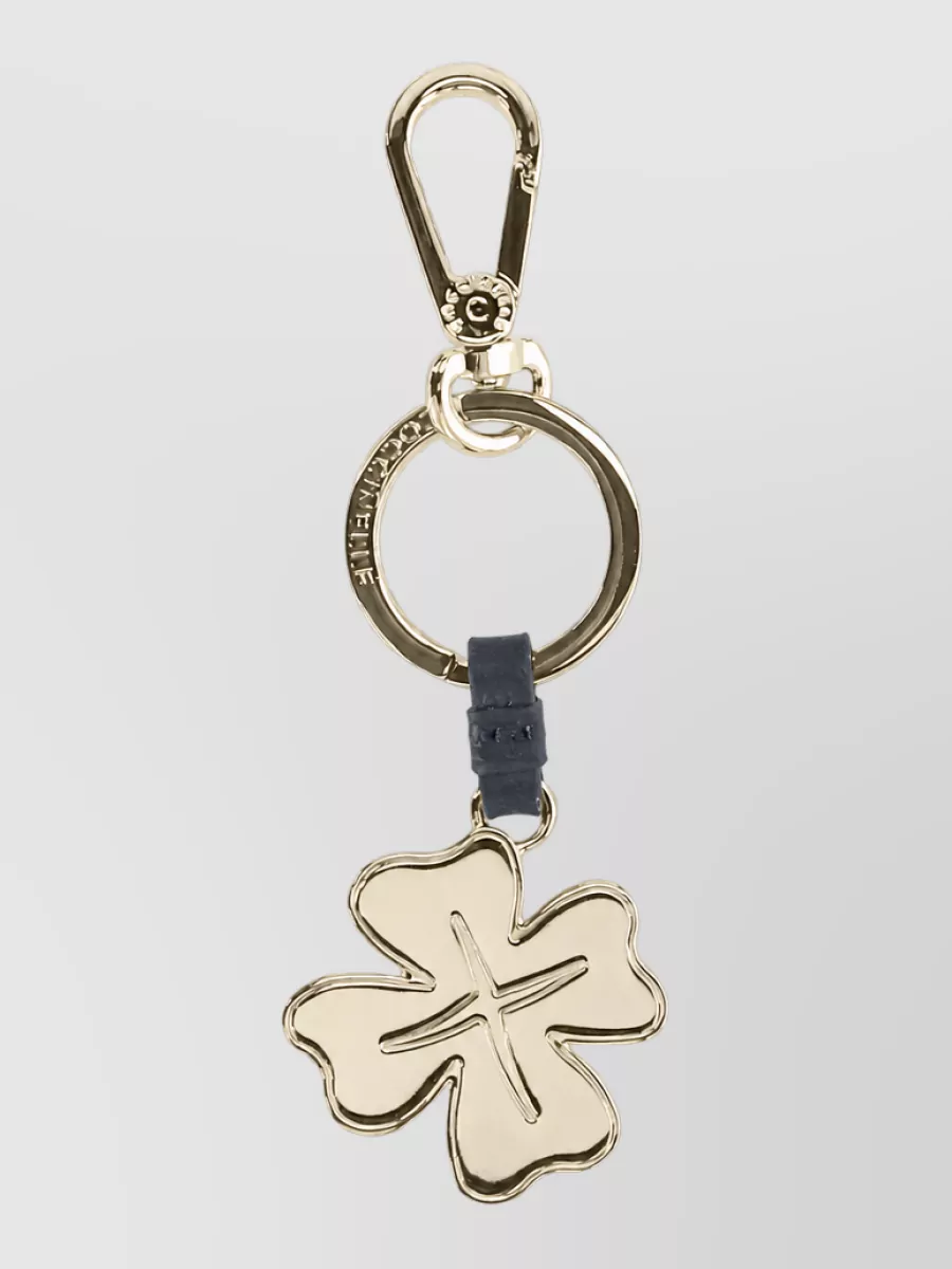 Coccinelle leather keyring