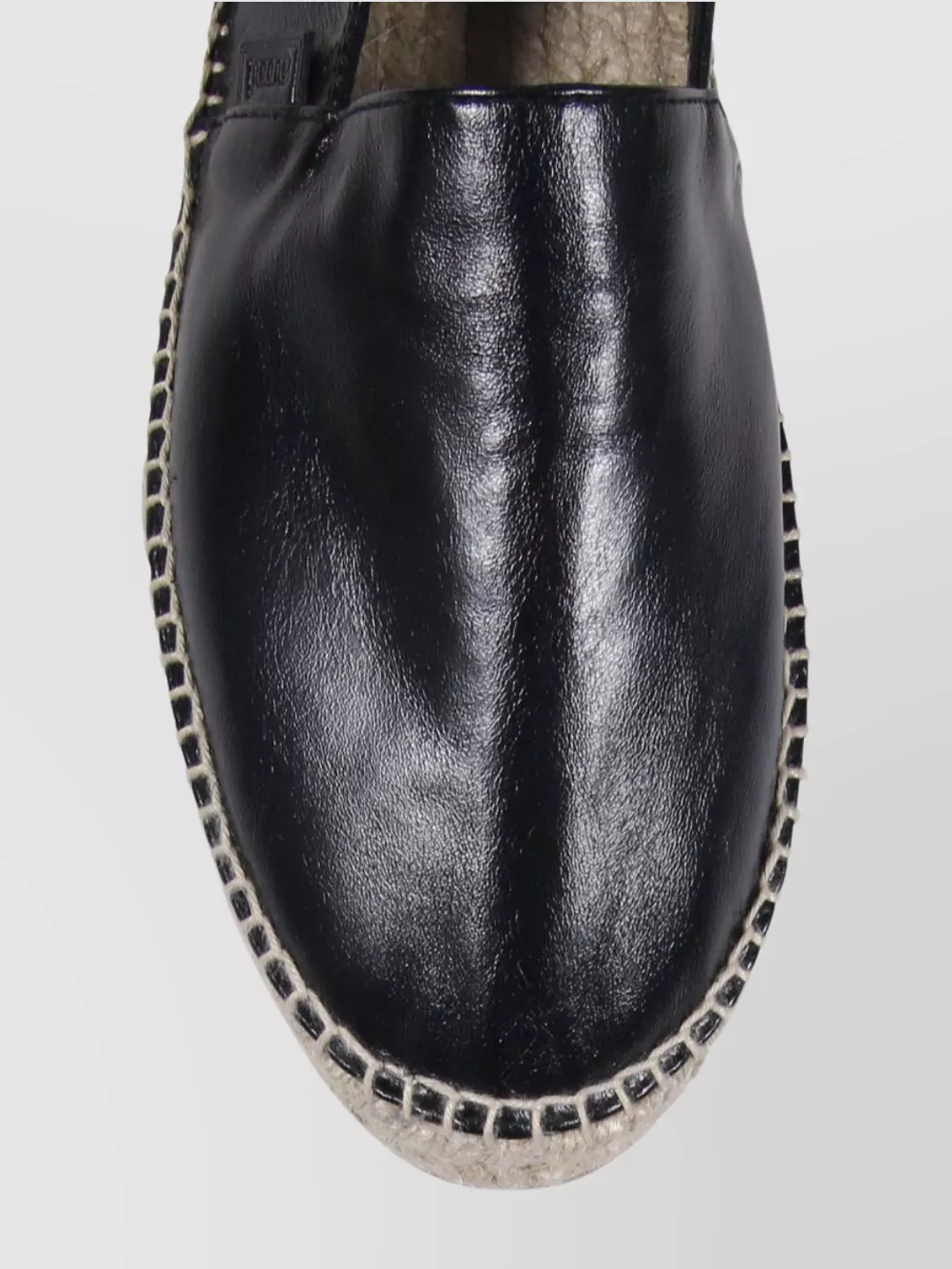 Ami Paris Leather Upper Round Toe Espadrille Style