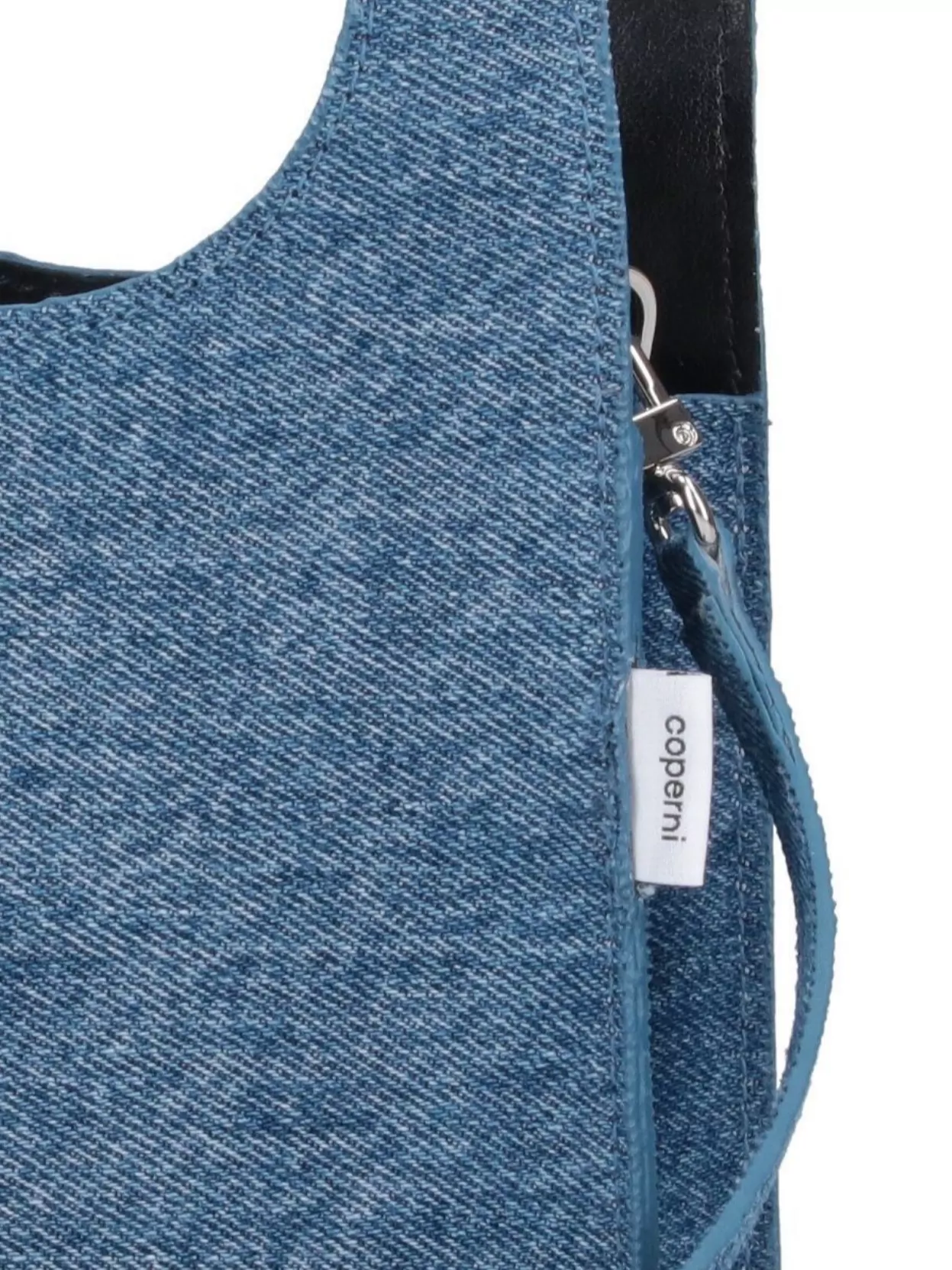 Coperni Denim Texture Shoulder Bag With Top Handle