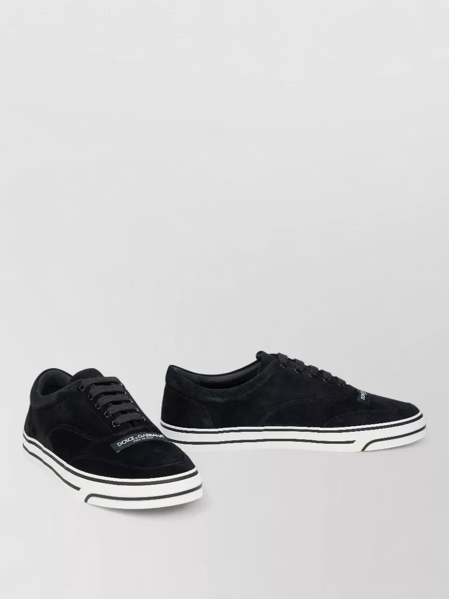 Dolce&Gabbana calfskin low-top lace-up sneakers