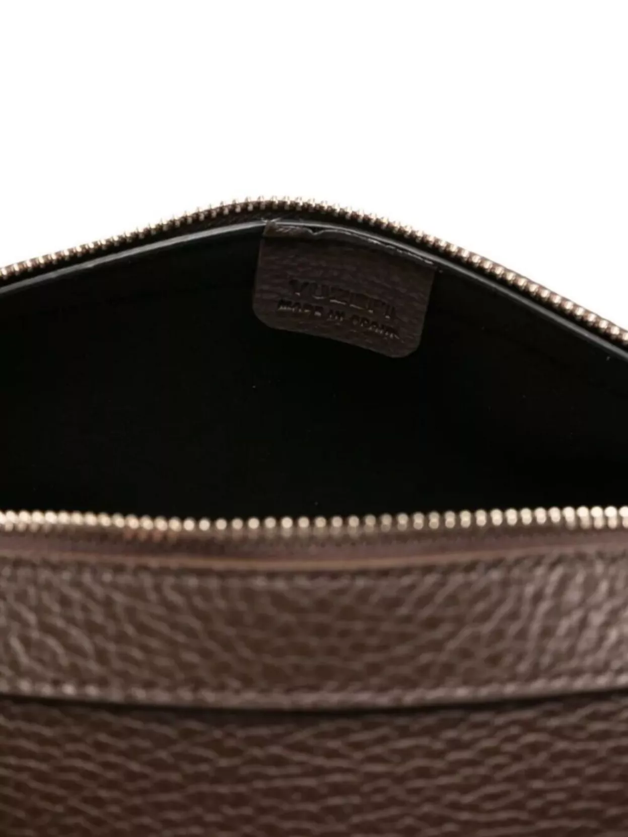 Yuzefi Textured Leather Duffle Bag With Top Handles