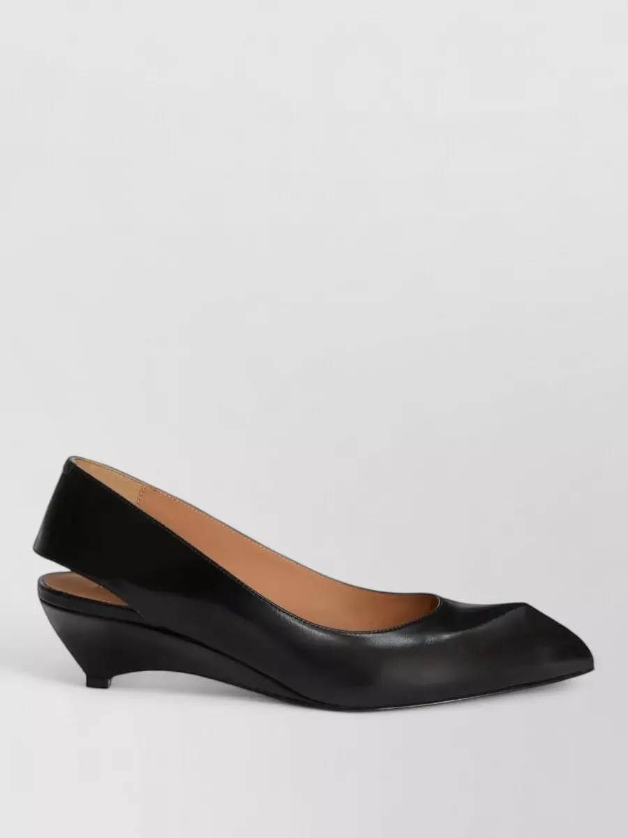 Jil Sander Leather Slingback Ballerina Shoes