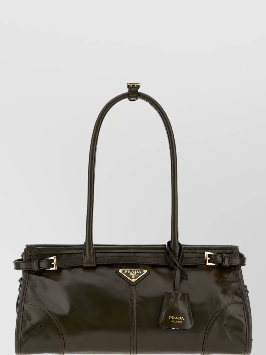 Prada bonnie medium leather tote bag