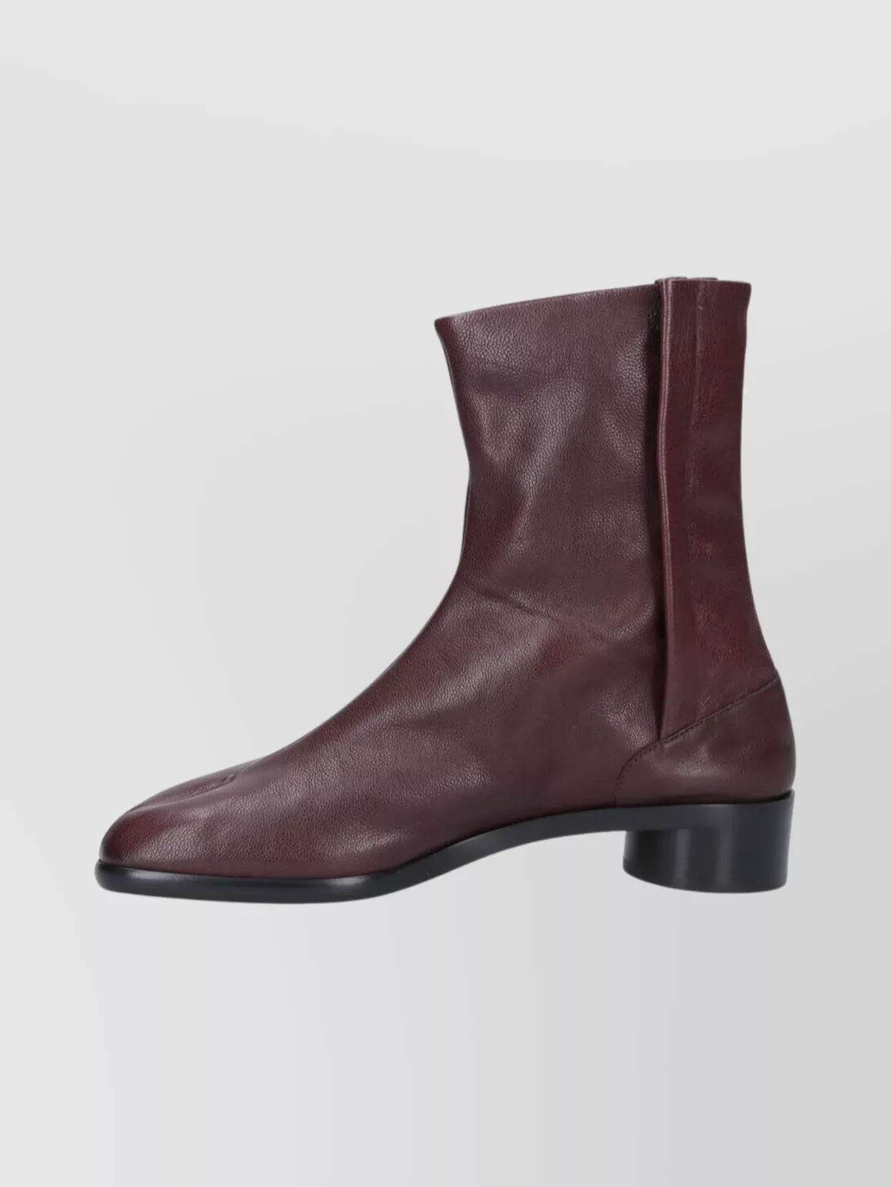 Maison Margiela Textured Ankle Boots Block Heel