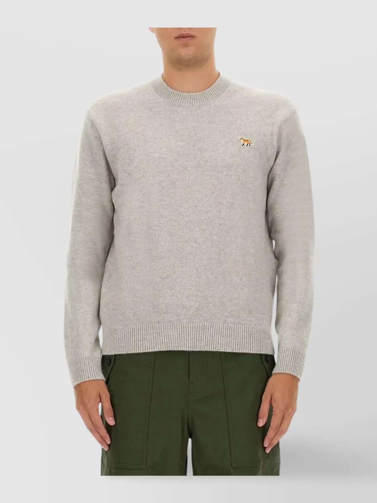 Maison Kitsuné Fox Cub Crew Neck Sweater