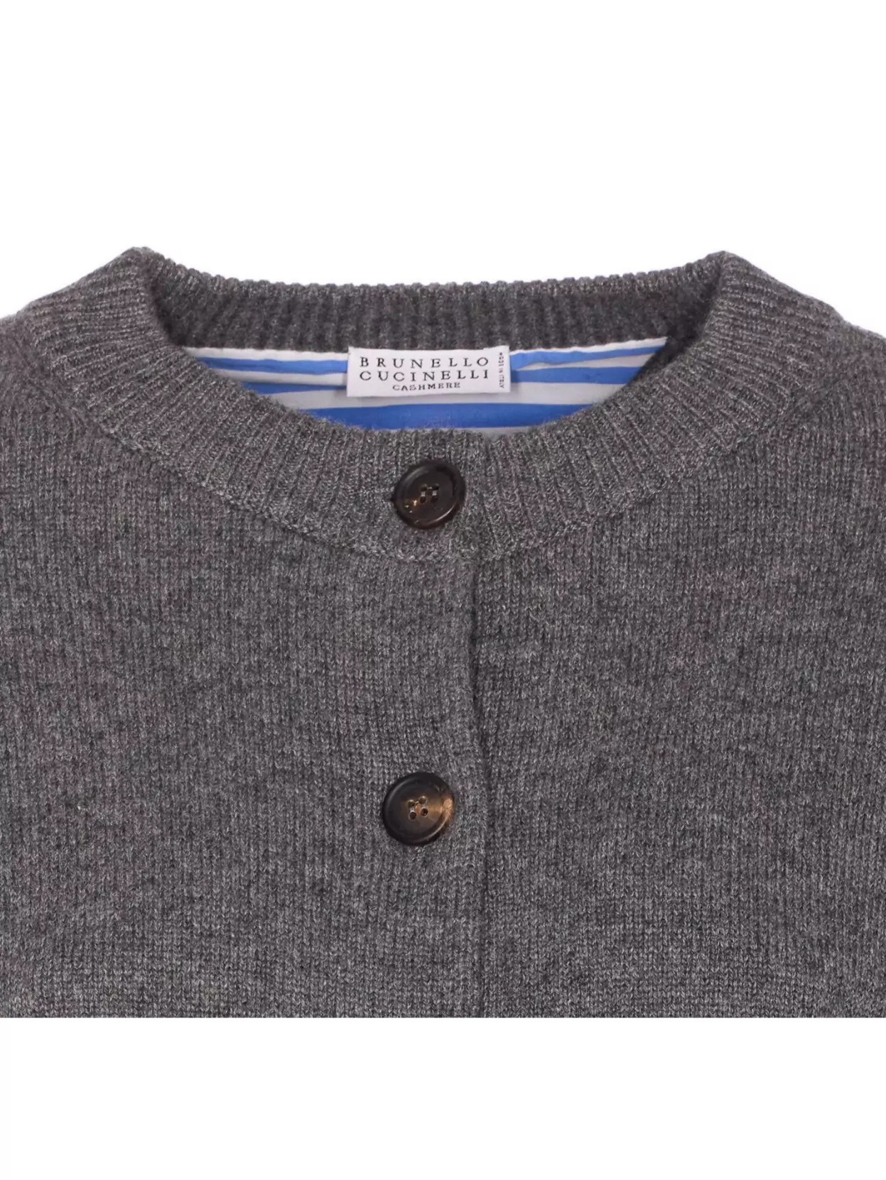 Brunello Cucinelli Long Sleeve Cardigan Waist Tie In Gray