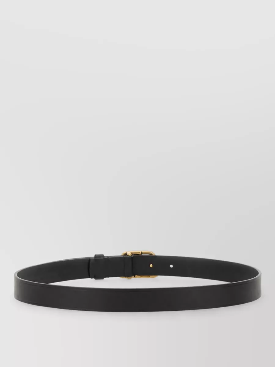 Balenciaga Leather Bb Thin Belt