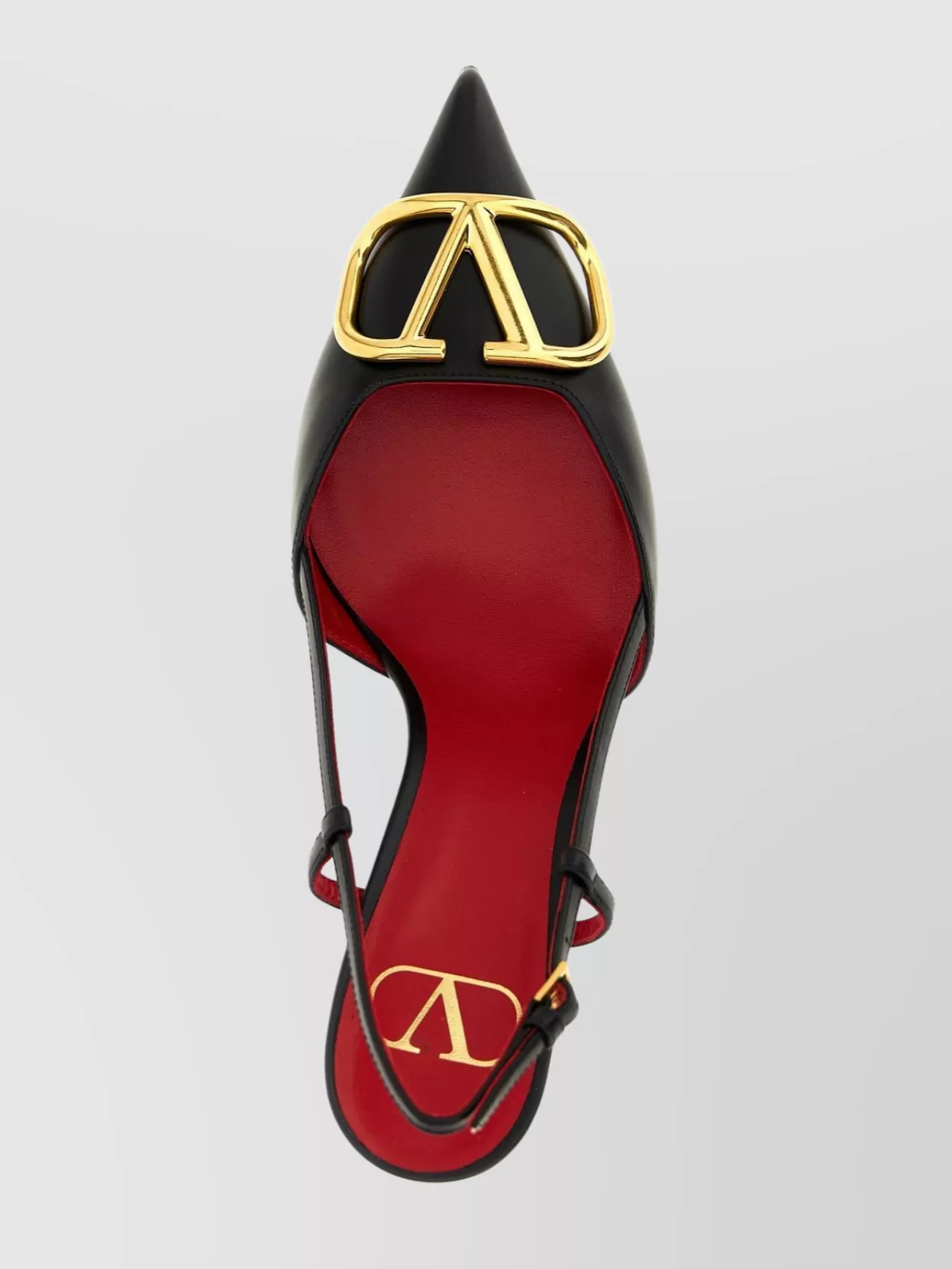 Valentino Garavani 'Vlogo Signature' Slingback Gold-Tone Hardware
