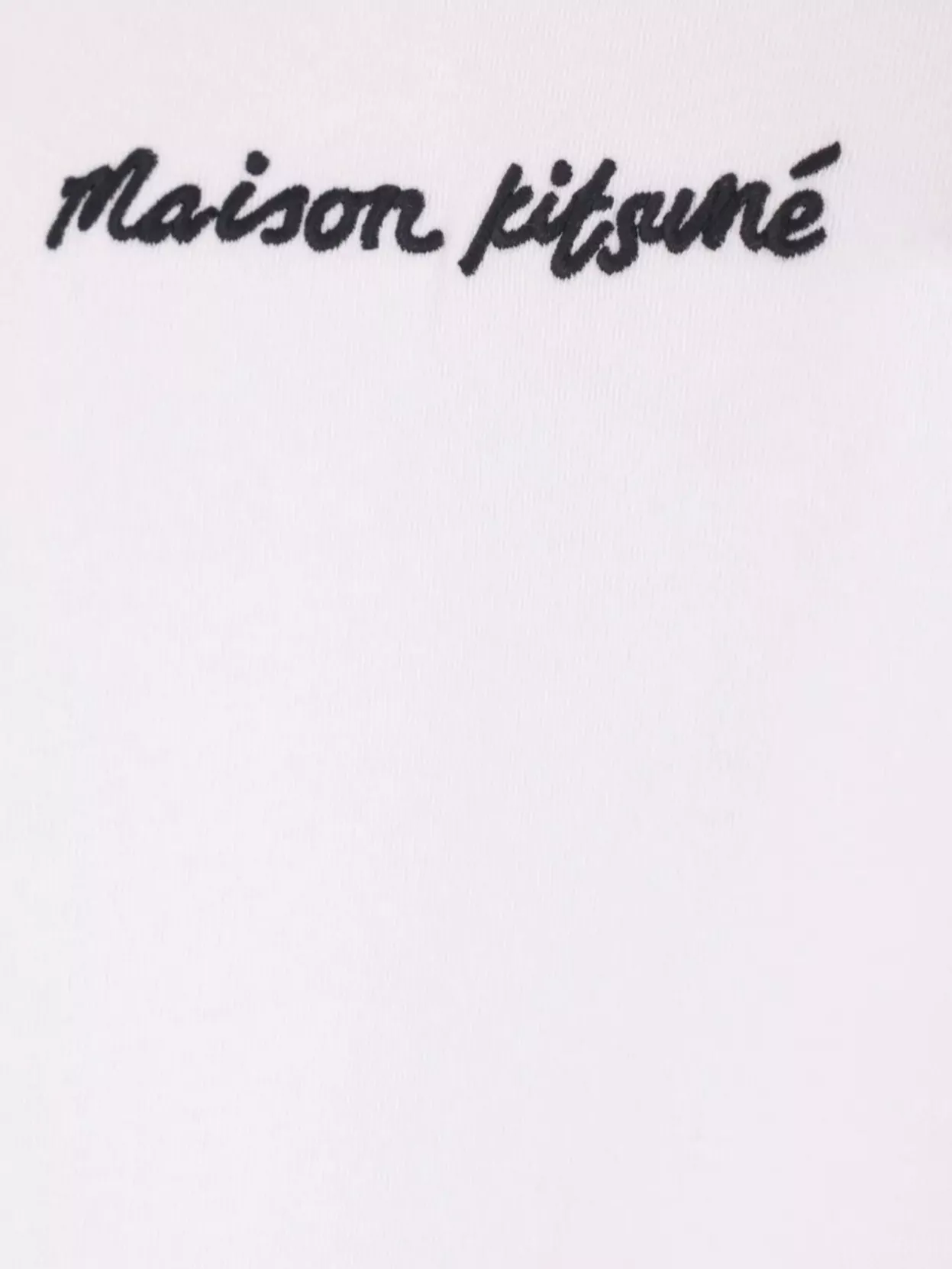 Maison Kitsuné Oversize Crew Neck Embroidered Tee-Shirt