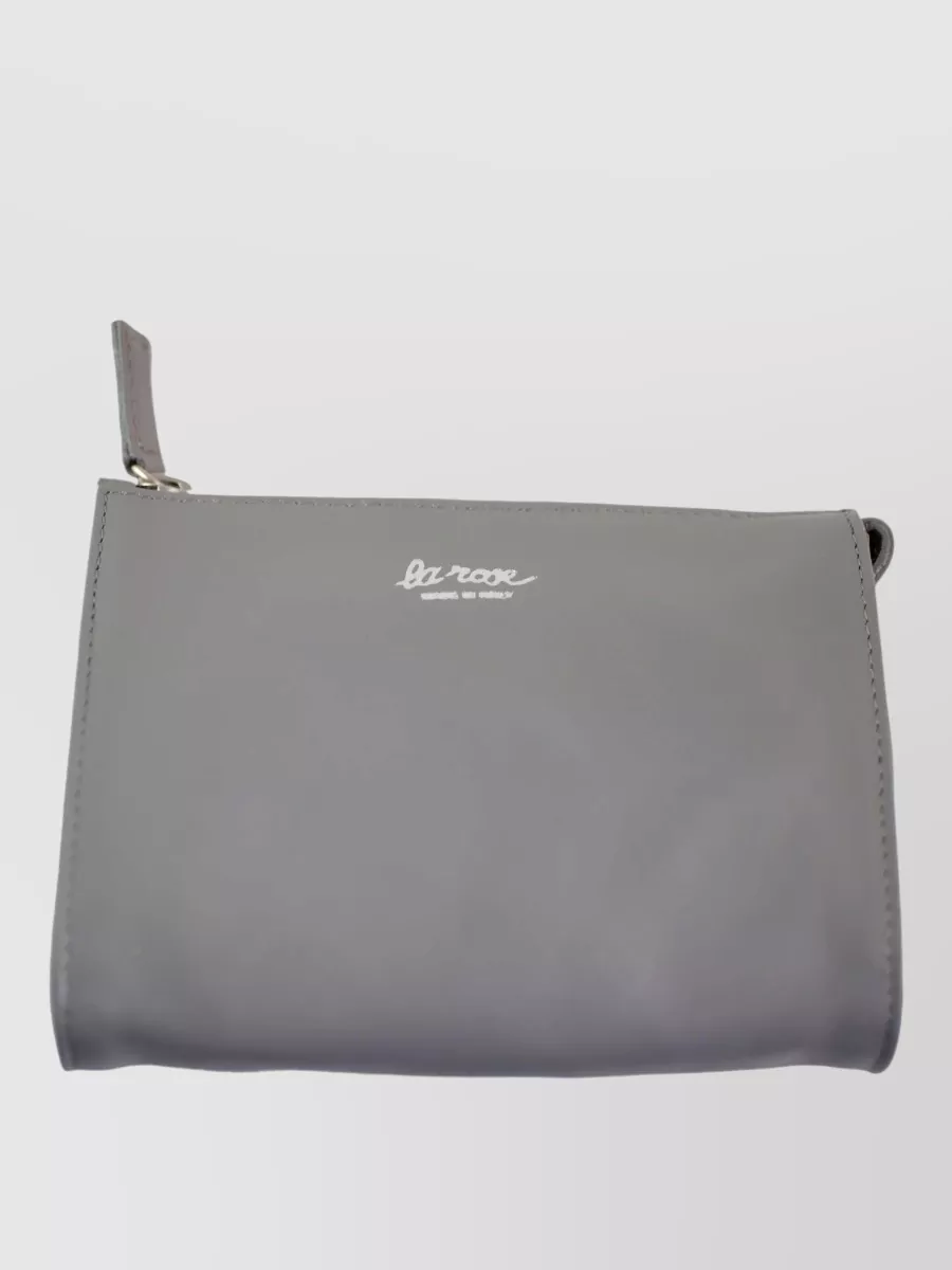 La Rose leather makeup bag