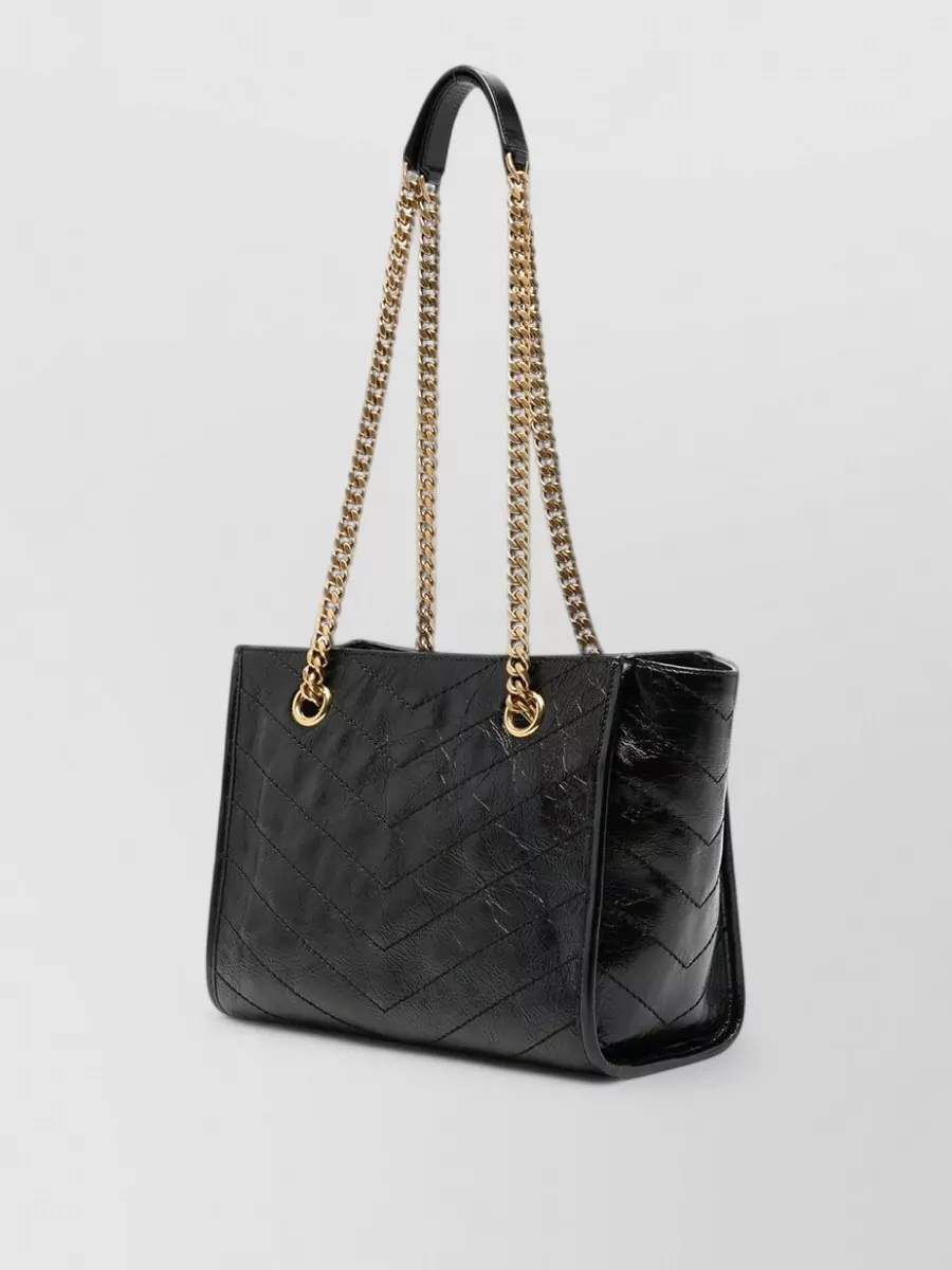 Saint Laurent Niki Small Leather Tote Bag
