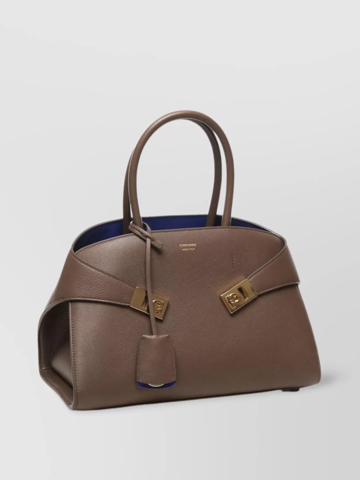 Ferragamo Shoulder Bag With Detachable Strap And Top Handles
