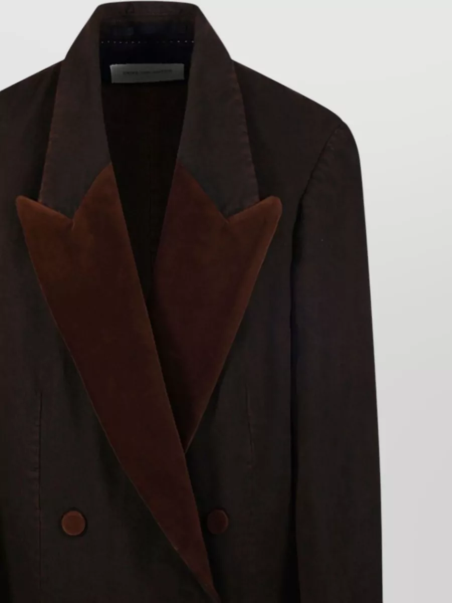 Dries Van Noten Silk Nylon Jacket Button Detail Longline
