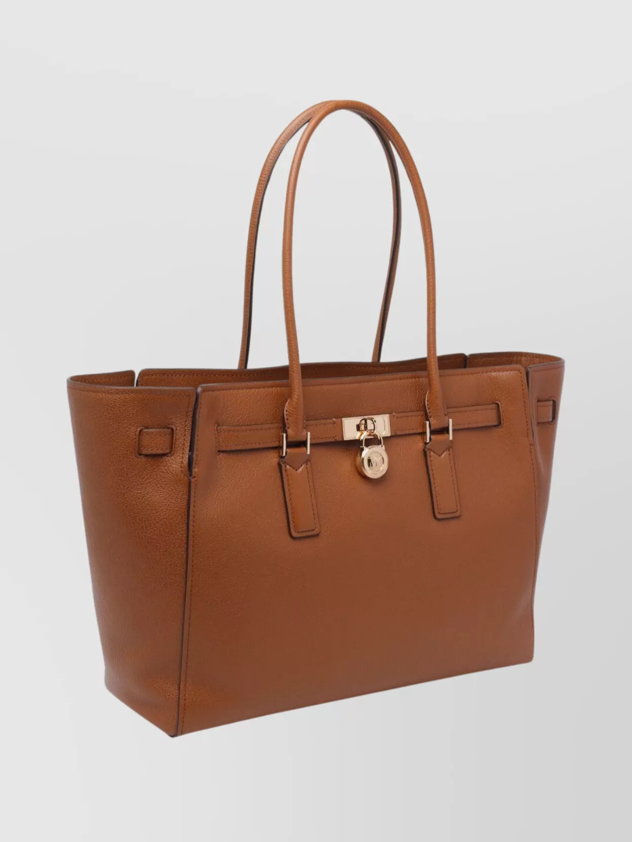 Michael Michael Kors Hamilton Large Leather Tote Bag In Brown