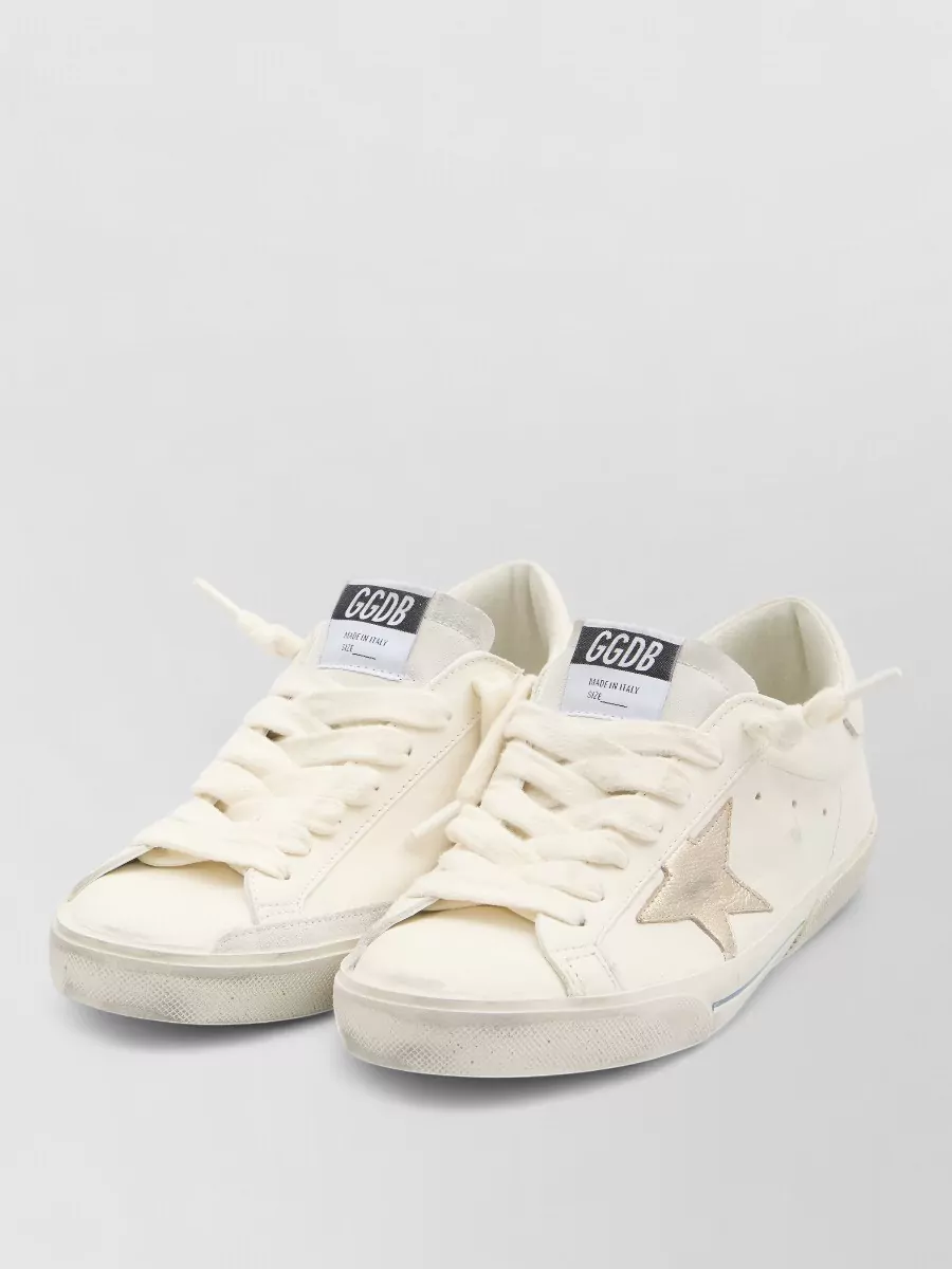 Golden Goose Leather Super Star Low-Top Sneakers