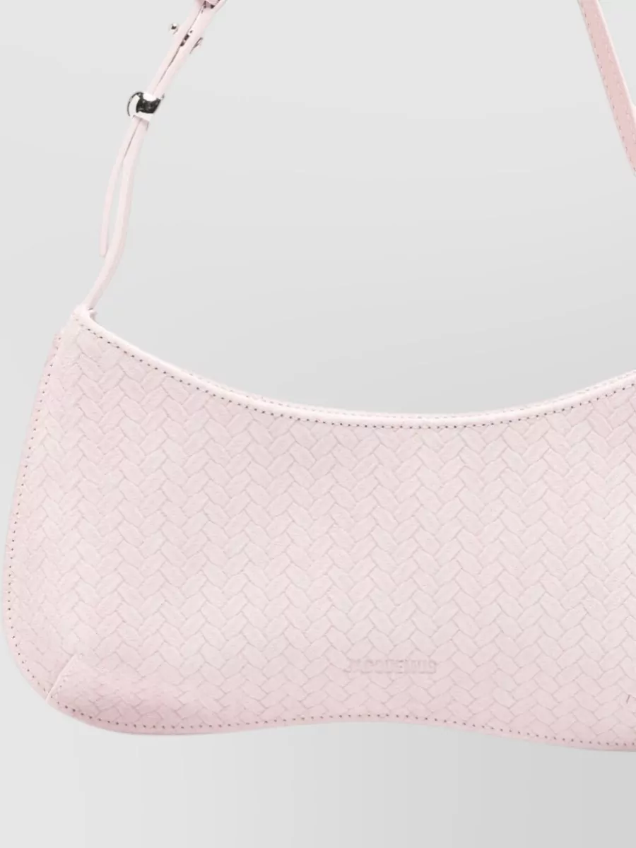 Jacquemus Le Bisou Leather Curved Shoulder Bag