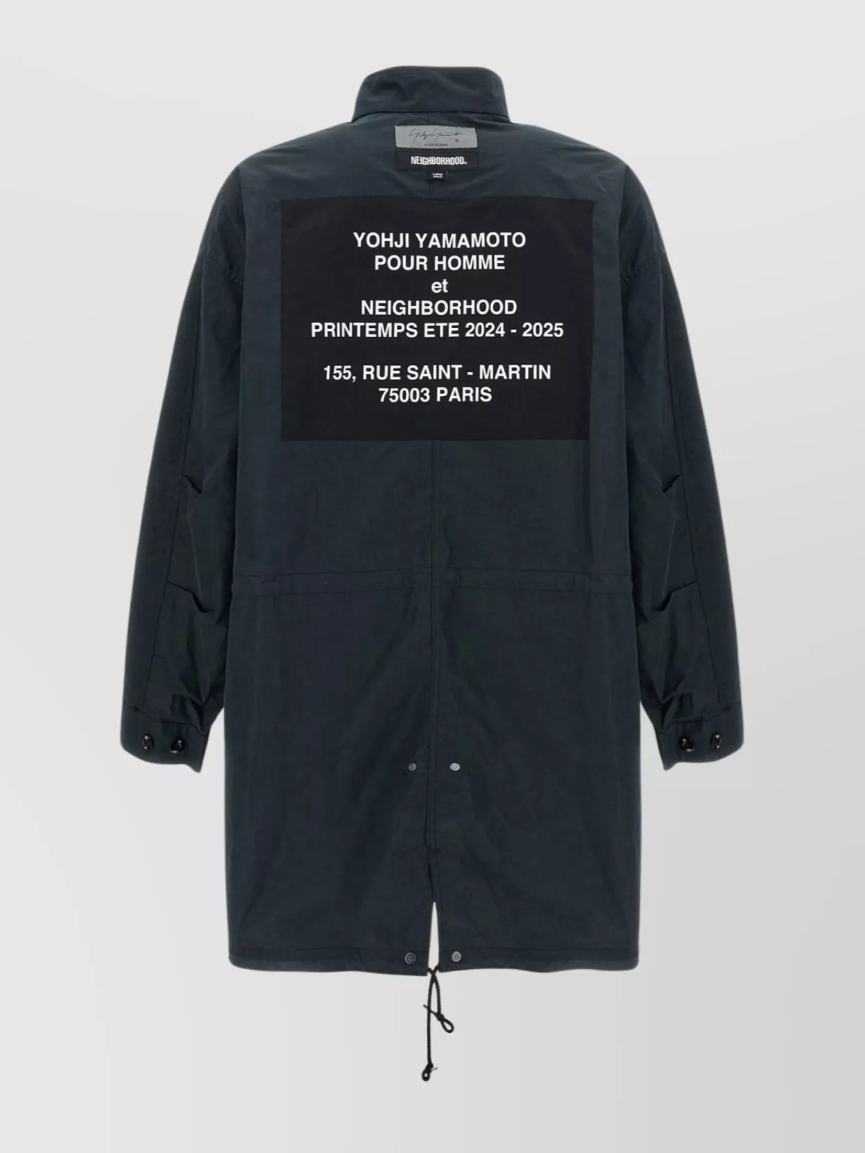 Yohji Yamamoto Reversible quilted jacket graphic print | The Fashion Square