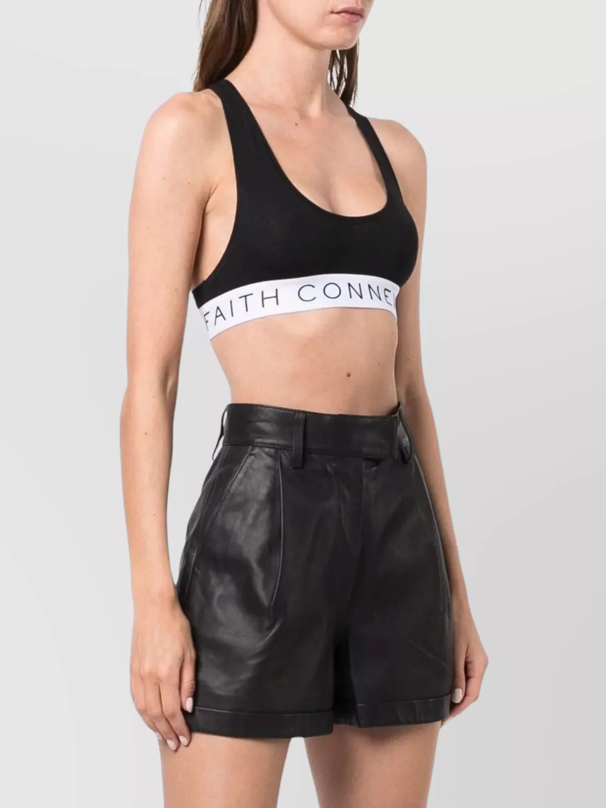 Faith Connexion Racerback Top With Elastic Band Design