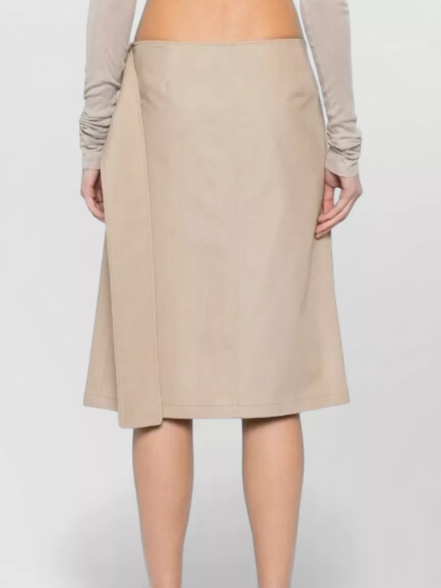 Courrèges Cotton Asymmetric Utility Skirt