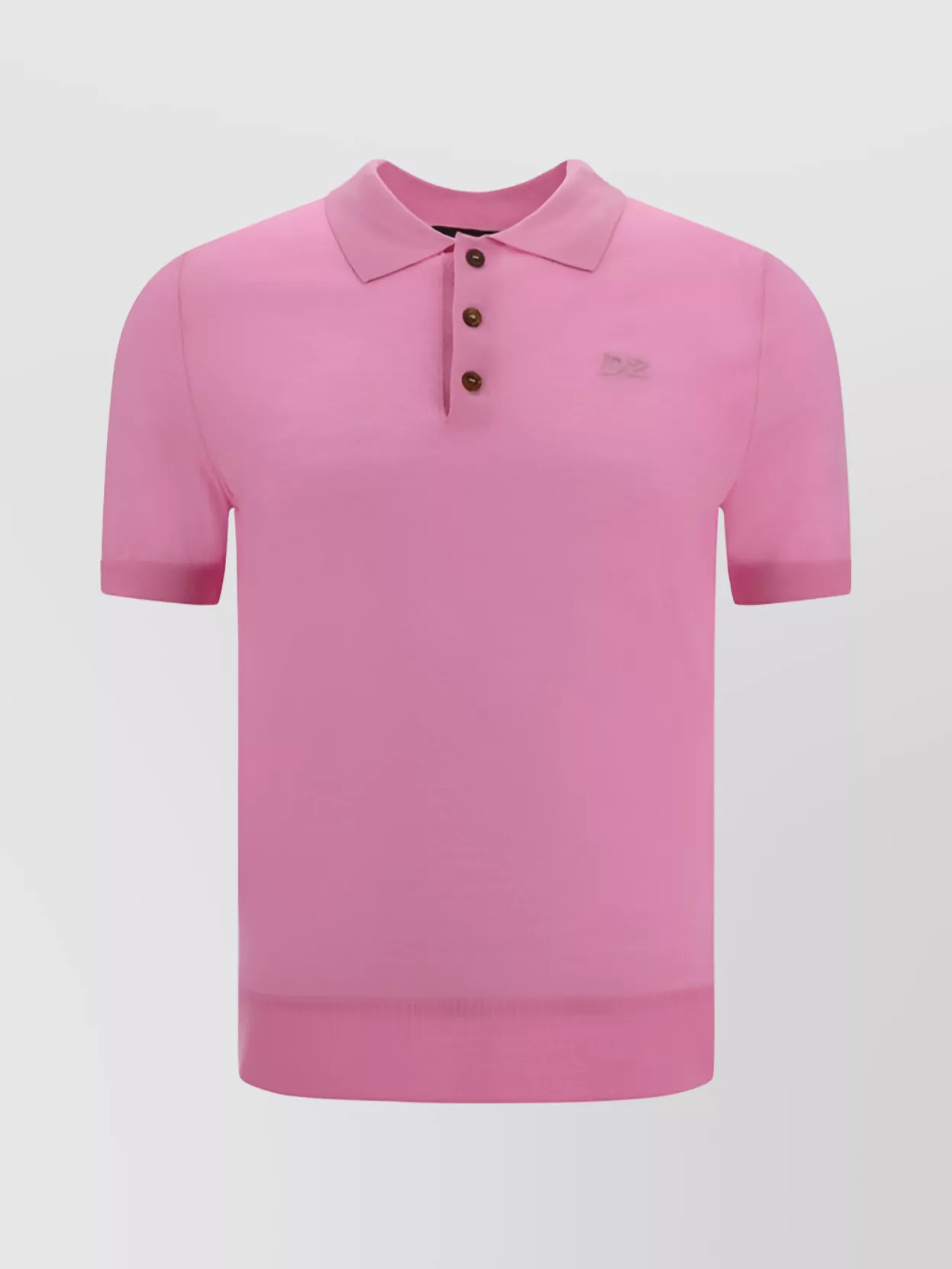 Shop Dsquared2 Ribbed Collar Wool Polo Shirt