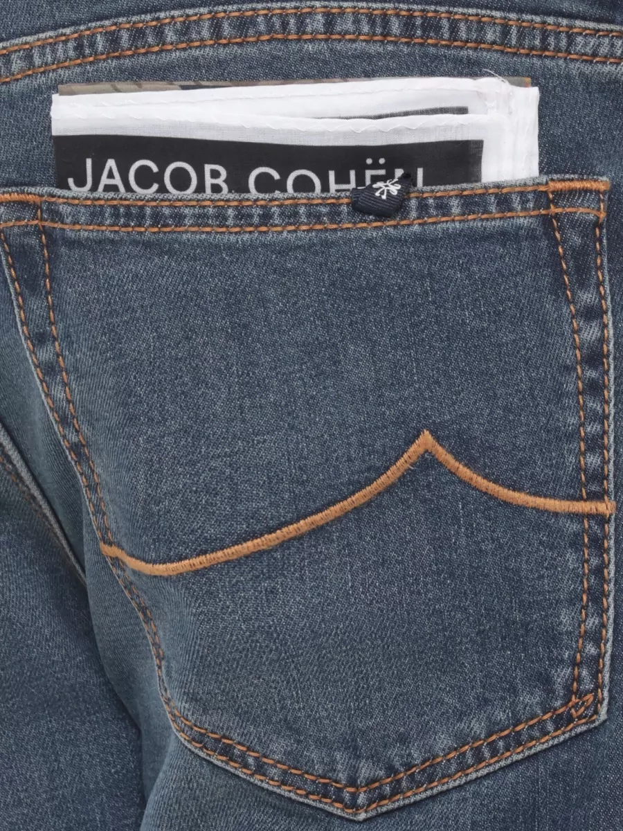 Jacob Cohen Straight Leg Denim Trousers Five Pocket