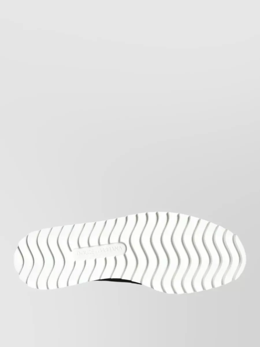 Dolce&Gabbana Leather Woven Slip-On Sneakers