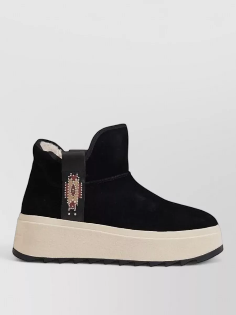 Ash Suede Leather Platform Boot