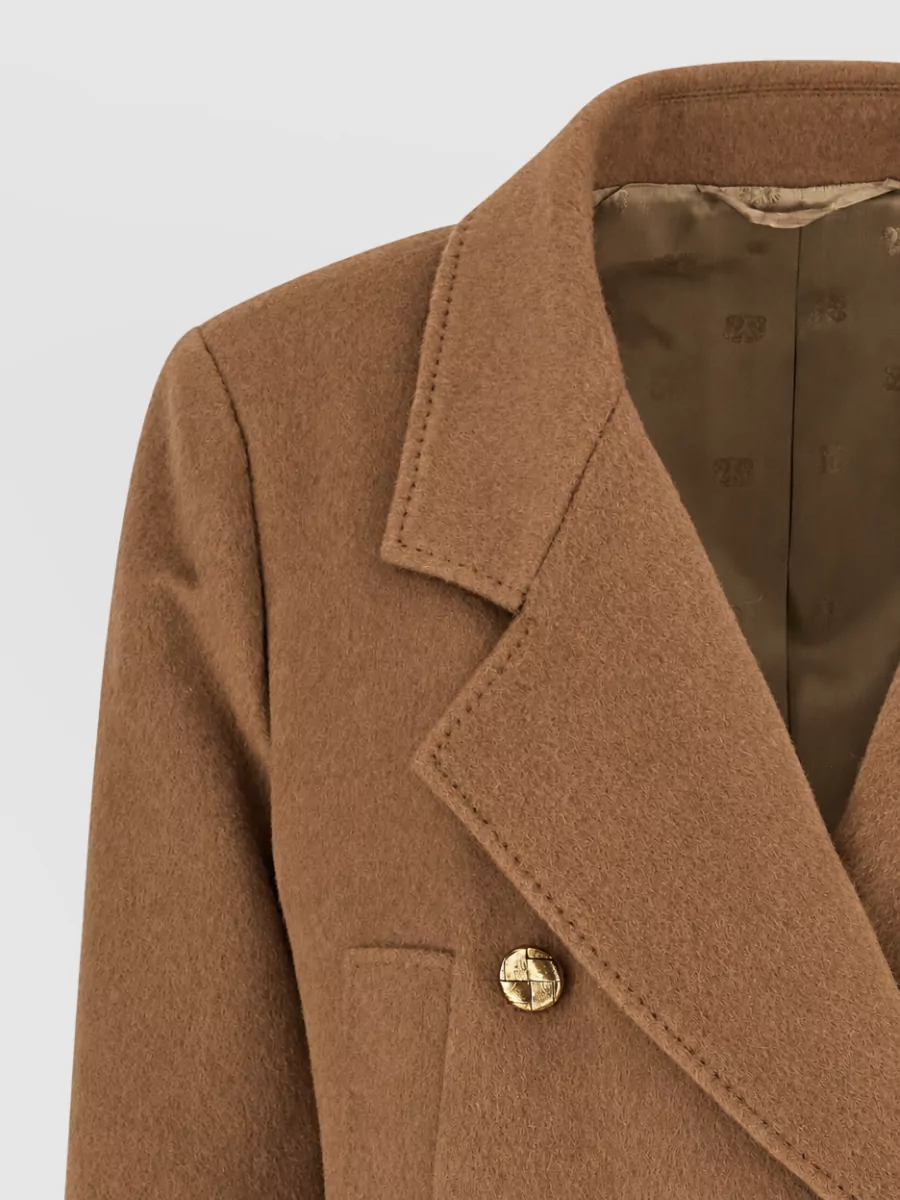 Blazé Milano Camel Hair Double-Breasted Coat