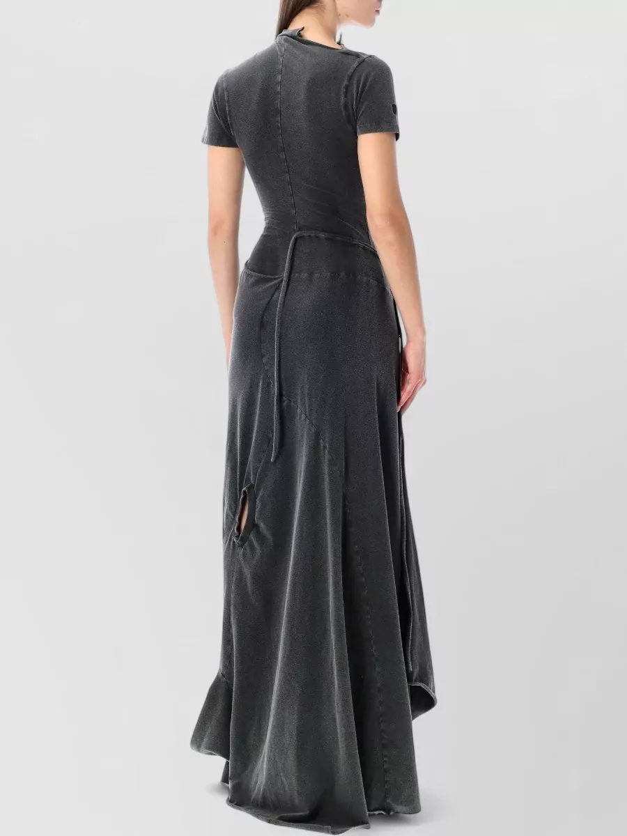 Ottolinger Organic Cotton Asymmetric Draped Maxi Dress