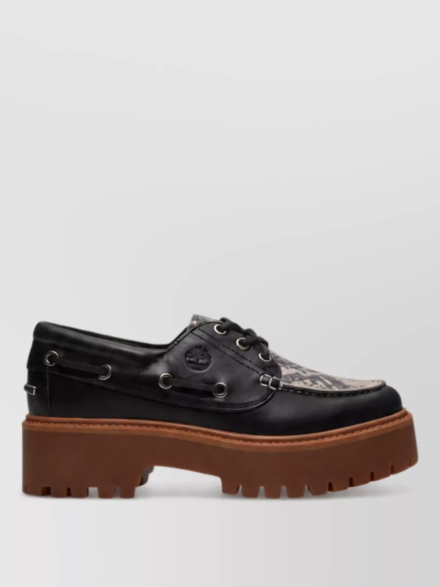 Timberland leather platform pumps