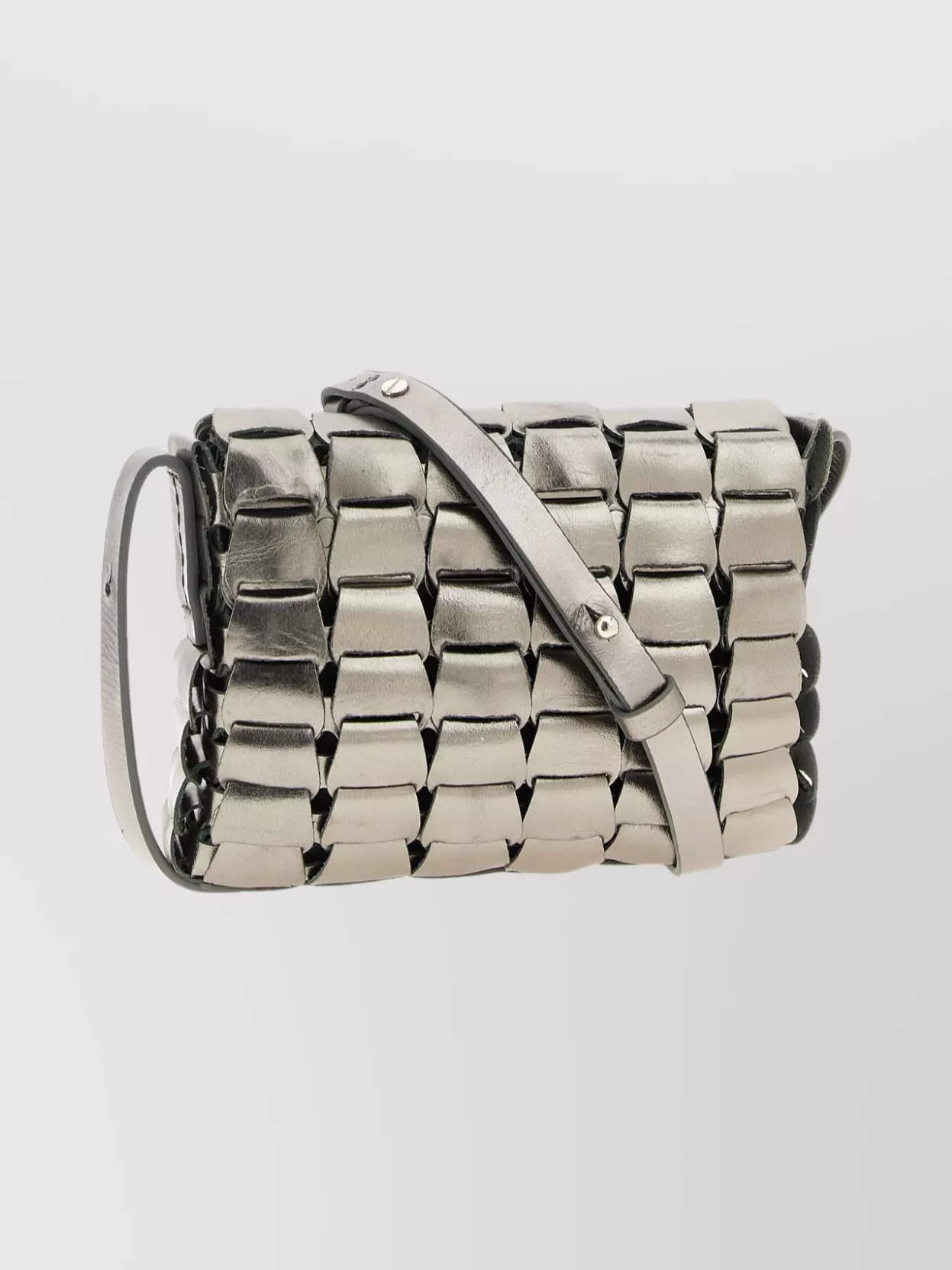 Dragon Diffusion Interwoven Metallic Link Crossbody Bag