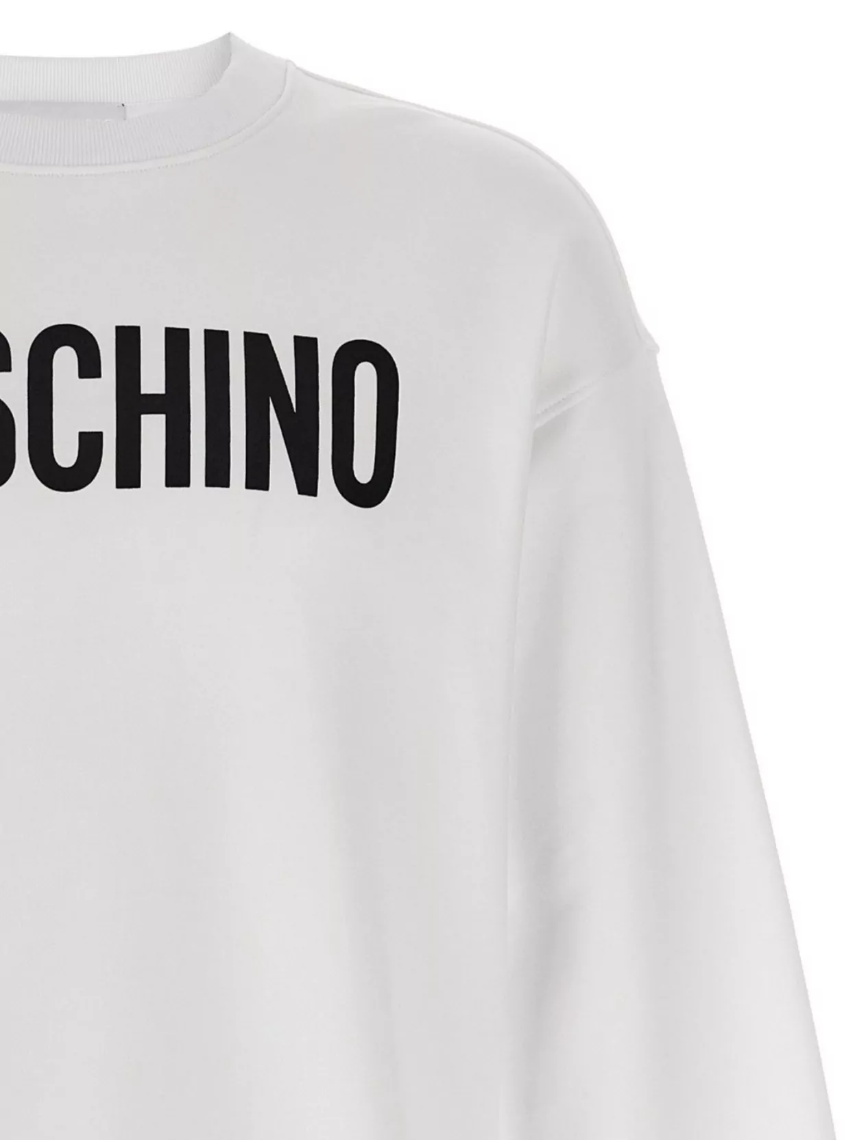 Moschino Crew Neck Logo Print Sweatshirt