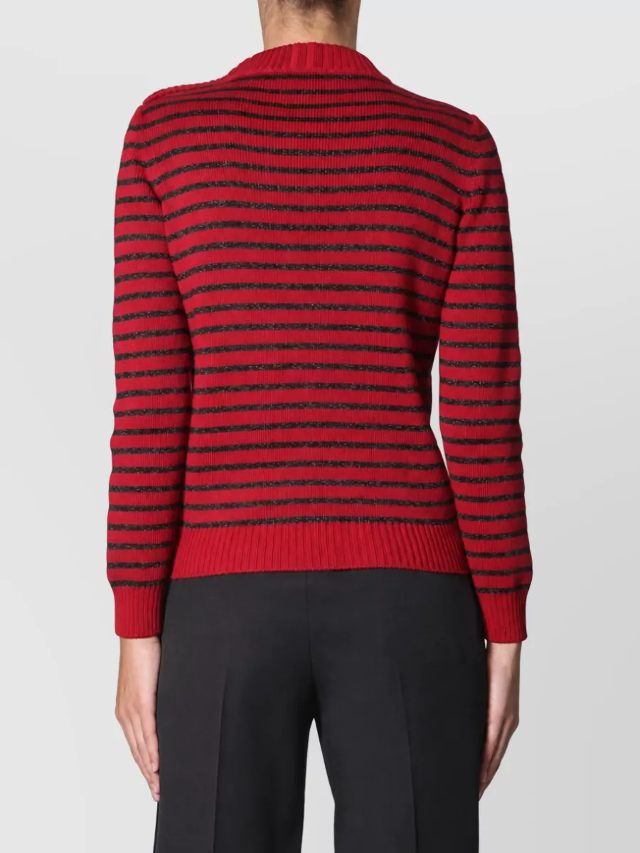 Saint Laurent Metallic Crew Neck Jumper