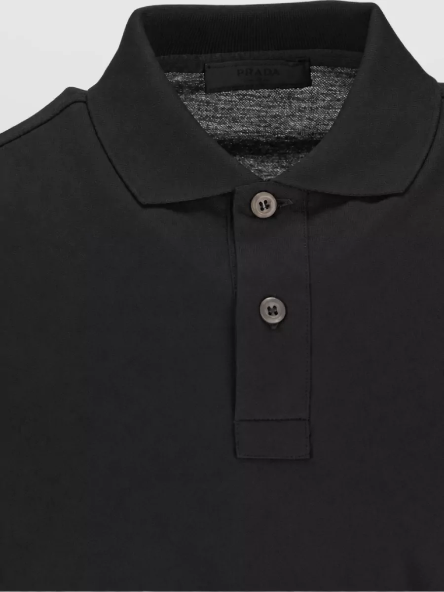 Prada Cotton Piqué Short-Sleeve Polo Shirt