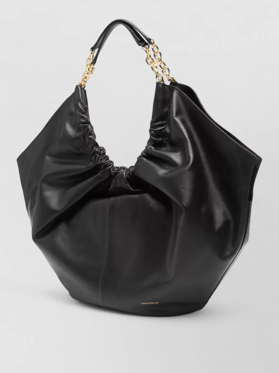 Coccinelle Mash Shoulder Bag Gold Tone Chain