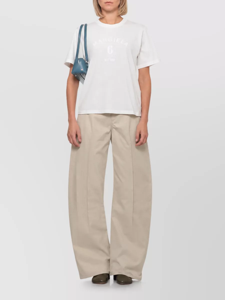 Mm6 Maison Margiela Cotton wide-leg trousers