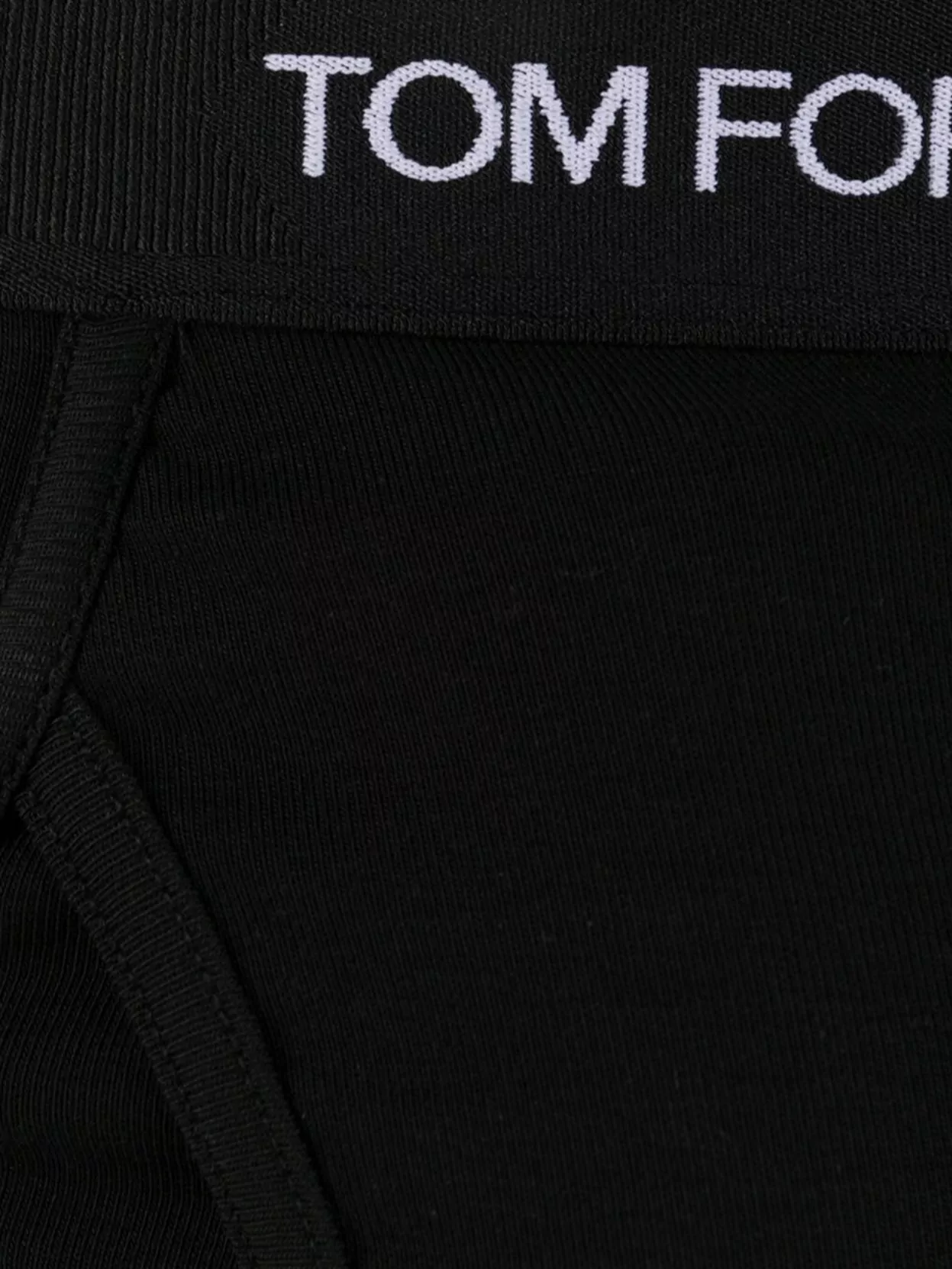 Tom Ford Cotton Stretch Jersey Briefs With Elastic Waistband