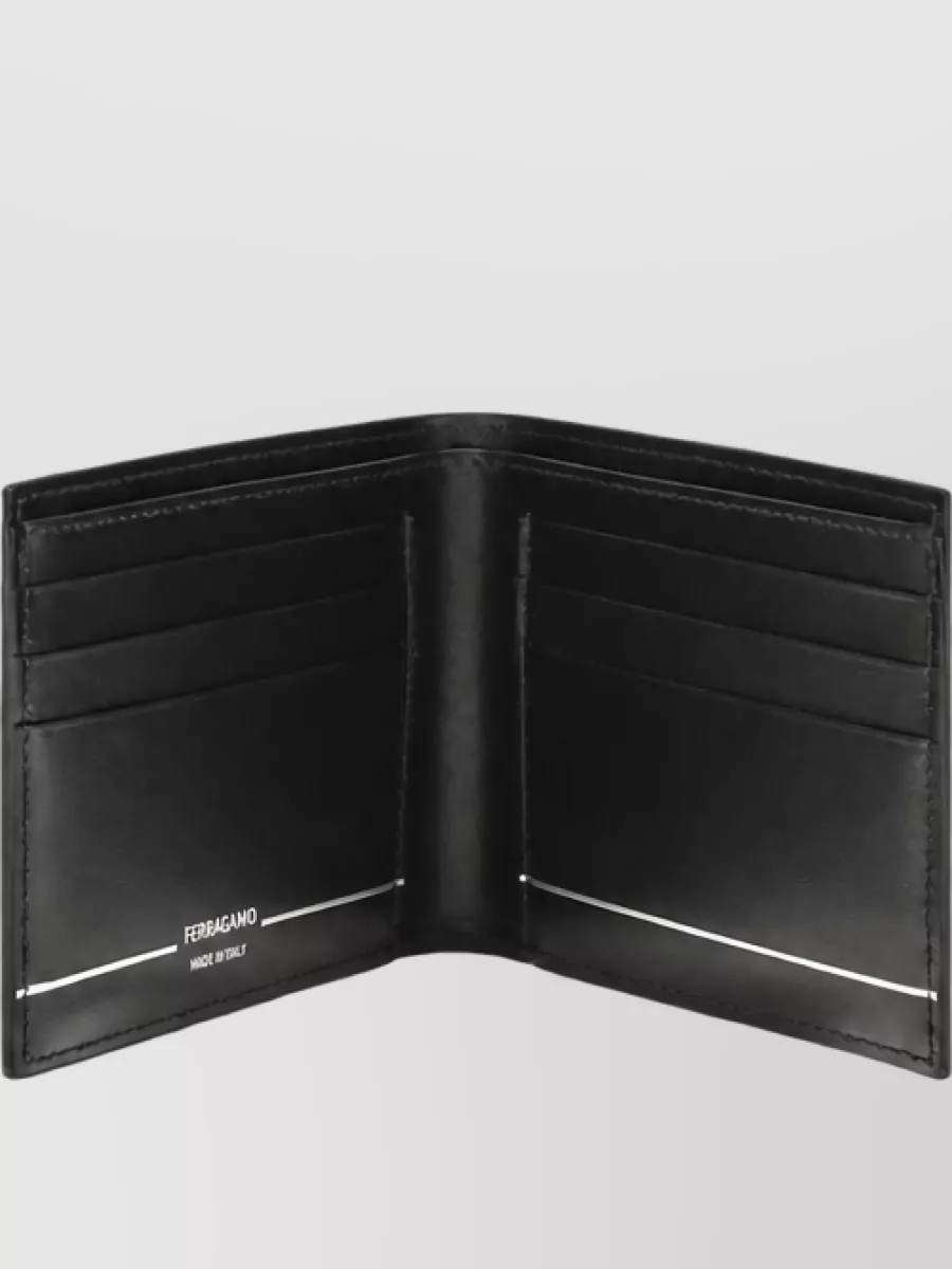 Ferragamo calf leather bifold wallet