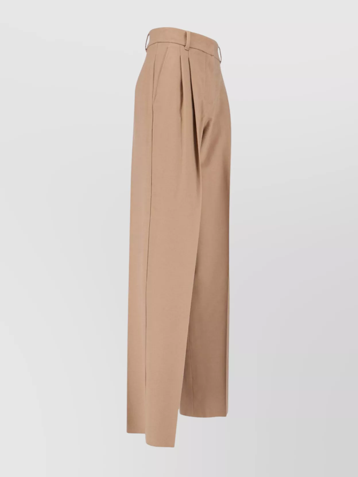 Max Mara Straight Trousers With Pleated Front And Pockets