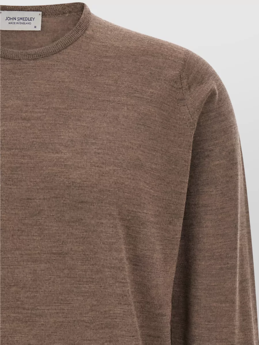 John Smedley Merino Wool Crew Neck Long-Sleeve Sweater