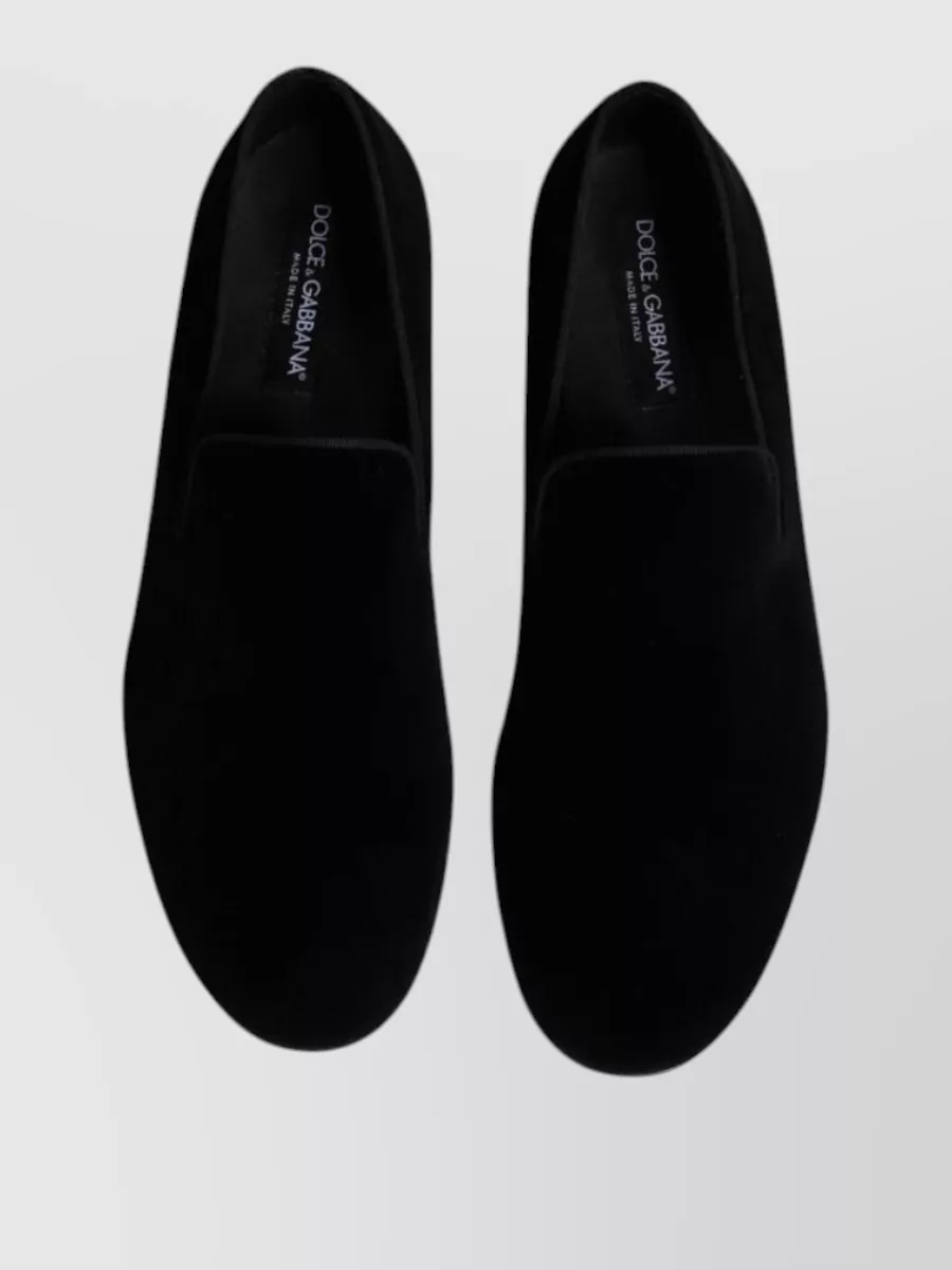 Dolce&Gabbana Velvet Slip On Loafers
