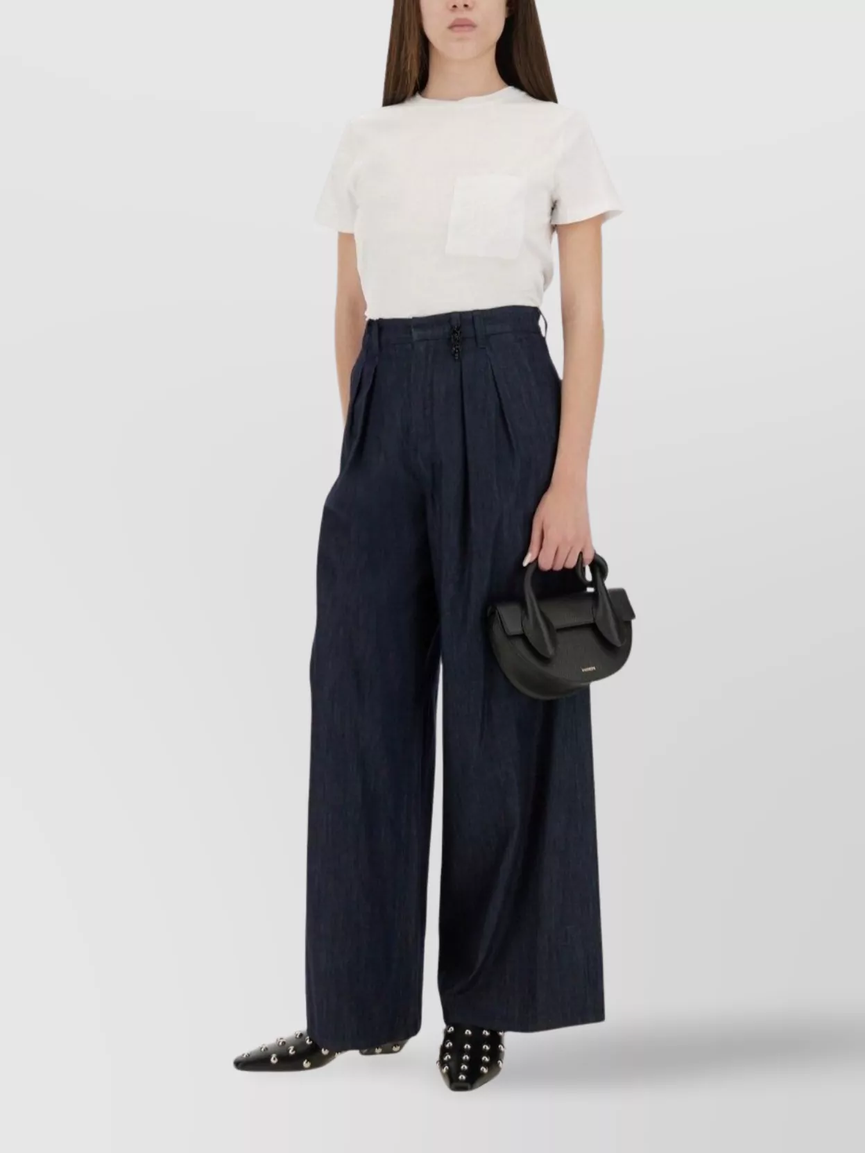 Max Mara Regular Fit Crew Neck T-Shirt With Pocket