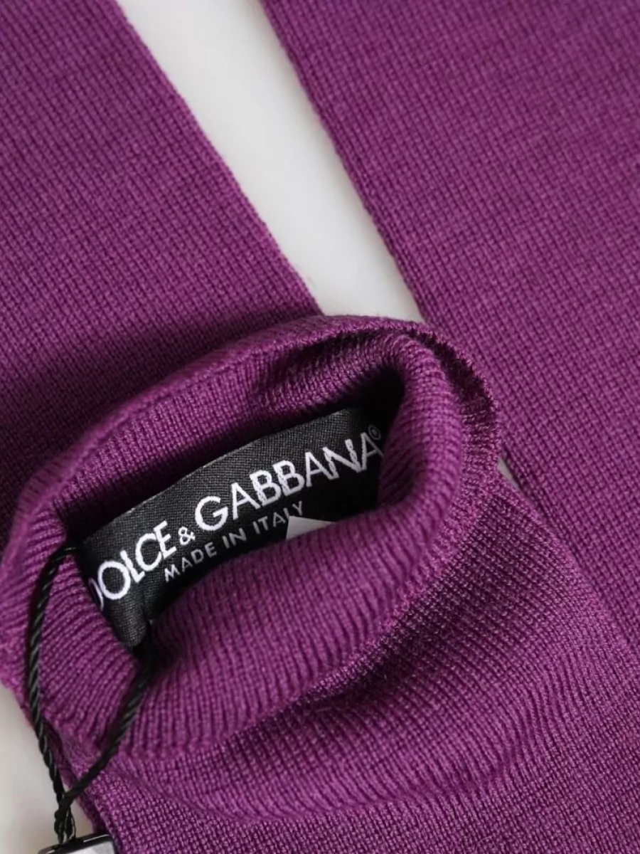 Dolce&Gabbana Wool Fingerless Elbow-Length Gloves