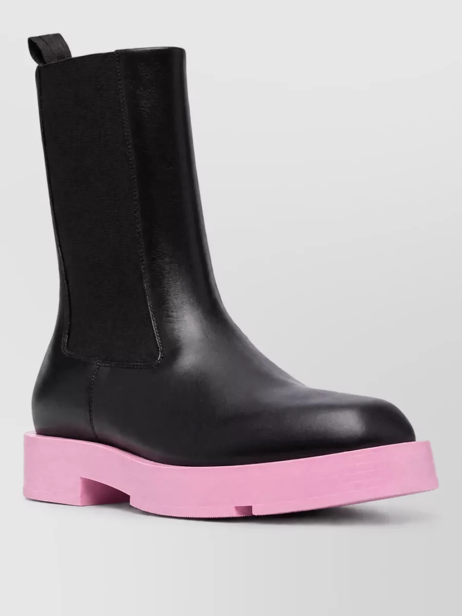Givenchy leather colorblock boots