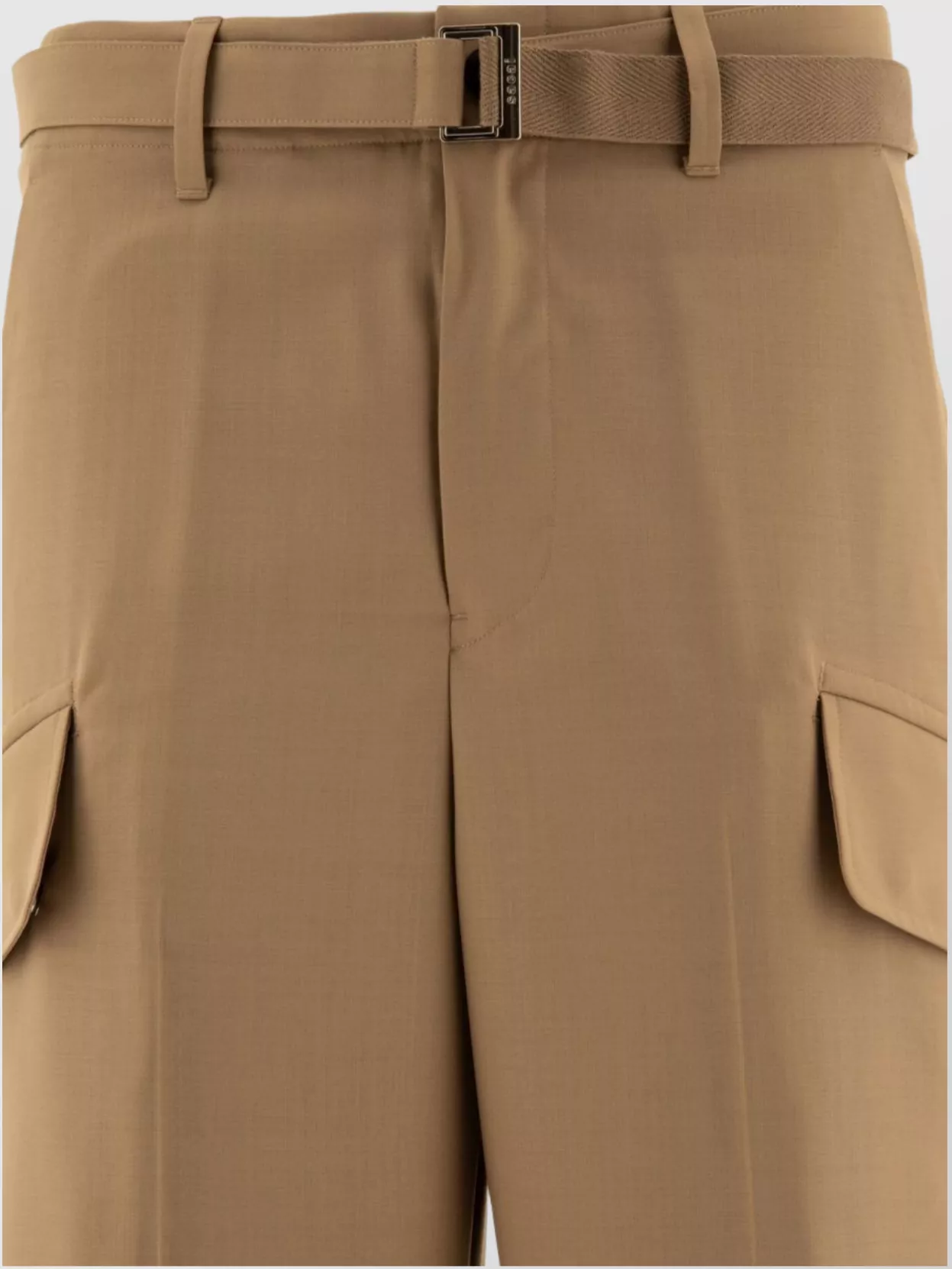 Sacai Trousers With Belt And Multiple Pockets