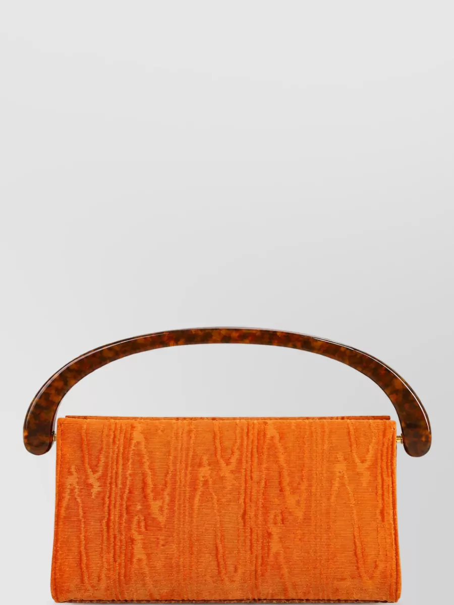 Dries Van Noten velvet clutch bag