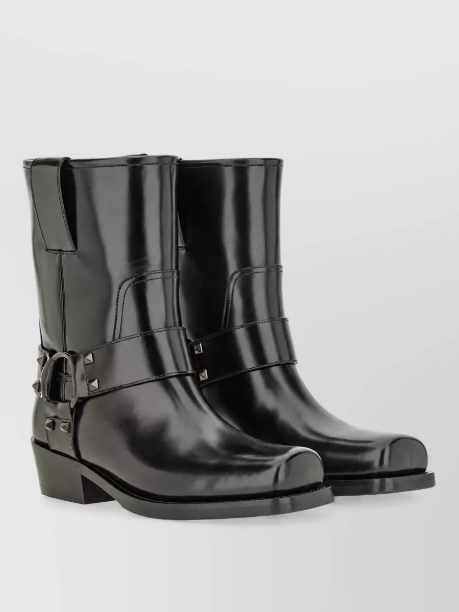 Valentino Garavani Leather Rockstud Boots