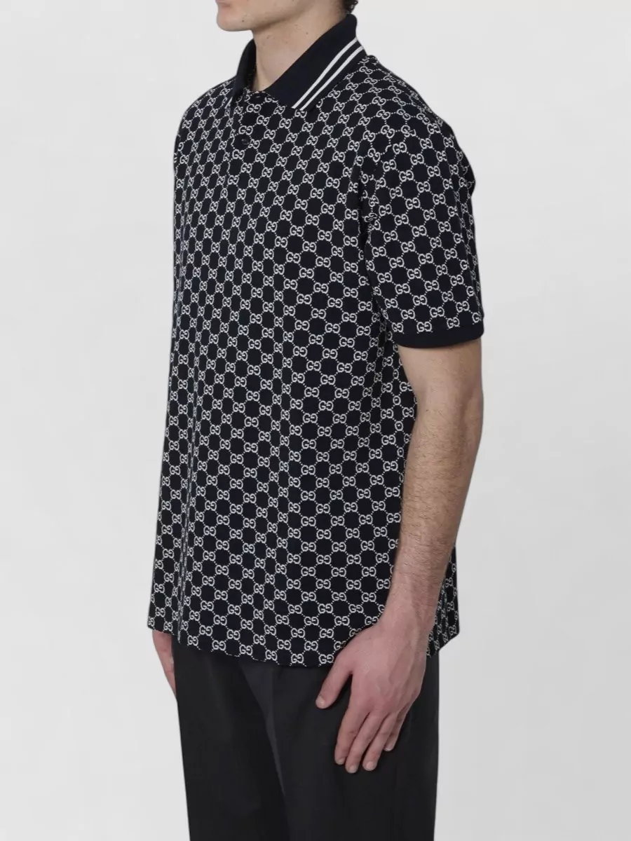 Gucci Jacquard Piqué Polo Shirt